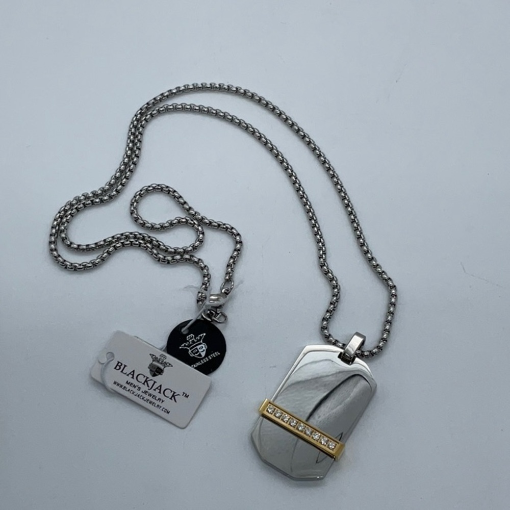 BLACKJACK MEN’S NECKLACE - Picture 2 of 2